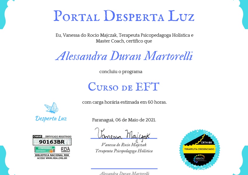 Certificado de EFT